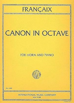 Bild des Verkufers fr Canon in octavefor horn and piano zum Verkauf von Smartbuy