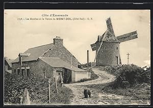 Ansichtskarte Mont-Dol, Les Moulins et le Tertre, Cote Sud