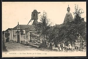 Ansichtskarte Saumur, Les Vieux Moulins sur le Coteau, kleine Windmühle