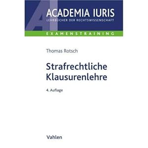 Seller image for Strafrechtliche Klausurenlehre for sale by ISIA Media Verlag UG | Bukinist