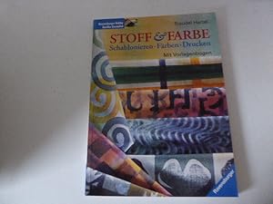 Seller image for Stoff & Farbe. Schablonieren - Frben - Drucken. Mit Vorlagebogen. Softcover for sale by Deichkieker Bcherkiste