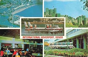 Postkarte Carte Postale 73966174 Dover Kent UK Fliegeraufnahme International Hoverport Castell Re...