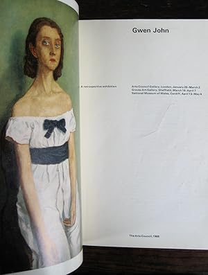 Immagine del venditore per Gwen John: [catalogue of] a retrospective exhibition, Arts Council Gallery, London, January 26-March 2, Graves Art Gallery, Sheffield, March 16-April 7, National Museum of Wales, Cardiff, April 13-May 4. [With a prefatory note by Gabriel White, an introduction by Mary Taubman, and a short memoir, reprinted from The Burlington Magazine, 1942, by Augustus John] venduto da James Fergusson Books & Manuscripts