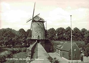 Postkarte Carte Postale 73968630 Zons Rhein Alte Muehle an der Stadtmauer