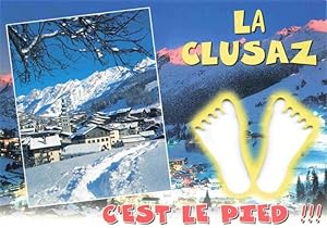 Postkarte Carte Postale 13966757 La Clusaz 74 Panorama Wintersportplatz Alpen