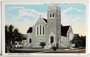 Bild des Verkufers fr St. Petersburg, Florida, The Sunshine City - Trinity Ev. Lutheran Church - Postcard zum Verkauf von Argyl Houser, Bookseller