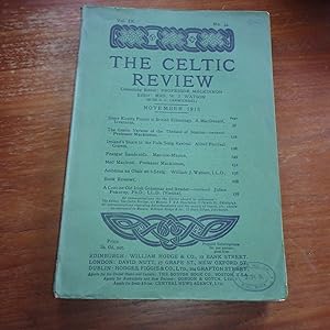 The Celtic Review, Published Quarterly - Volume IX No.34 as issued. Nov 1913