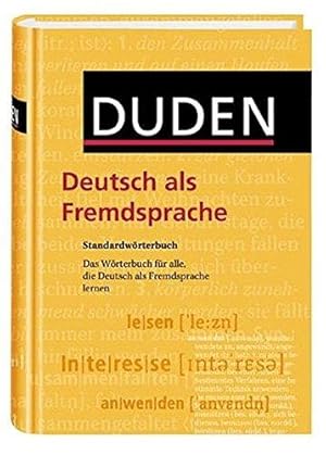 Bild des Verkufers fr Duden. Deutsch Als Fremdsprache. Standardworterbuch zum Verkauf von WeBuyBooks