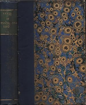 Image du vendeur pour Revue de psychiatrie et de psychologie exprimentale 1907 tome XI mis en vente par LIBRAIRIE PIMLICO