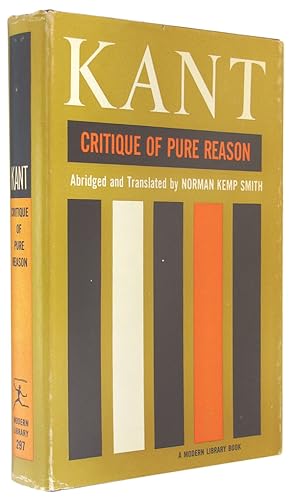 Imagen del vendedor de Critique of Pure Reason. a la venta por The Bookworm