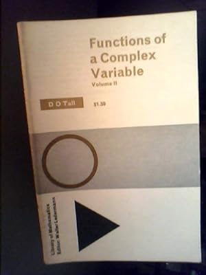 Image du vendeur pour Functions of a Complex Variable Volume 2. mis en vente par WeBuyBooks