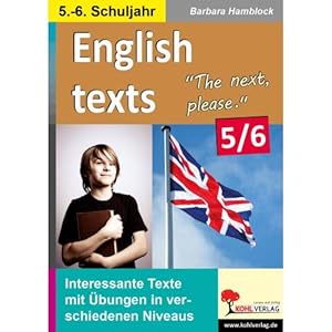 Bild des Verkufers fr English texts - The next, please. 5.-6. Schuljahr zum Verkauf von ISIA Media Verlag UG | Bukinist