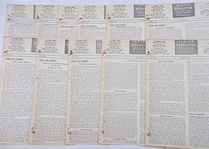 Seller image for Jewish Newsletter Complete Run of 23 Issues Vol. XI - 1955 for sale by Bloomsbury Books