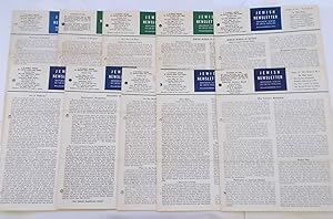 Seller image for Jewish Newsletter Partial Run of 21 Issues Vols. IX & X - 1953-1954 for sale by Bloomsbury Books