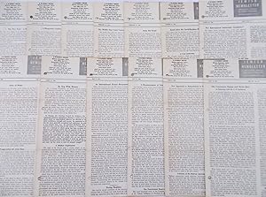 Seller image for Jewish Newsletter Complete Run of 25 Issues Vol. XII - 1956 for sale by Bloomsbury Books