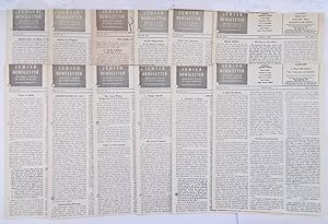 Seller image for Jewish Newsletter Complete Run of 23 Issues Vol. XIII - 1957 for sale by Bloomsbury Books