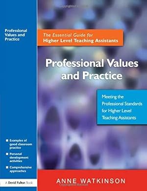 Image du vendeur pour Professional Values and Practice mis en vente par WeBuyBooks