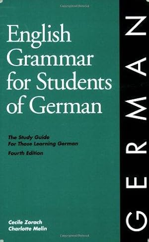 Seller image for English Grammar for Students of German: The Study Guide for Those Learning German (English Grammar Series) for sale by WeBuyBooks