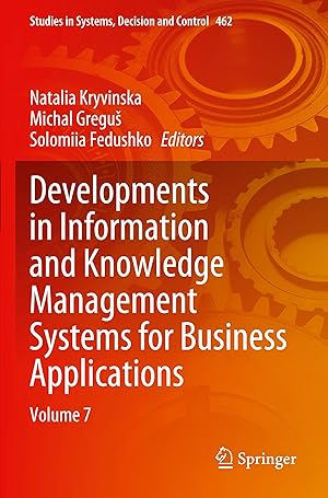 Imagen del vendedor de Developments in Information and Knowledge Management Systems for Business Applications a la venta por moluna