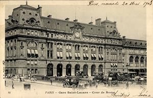 Ansichtskarte / Postkarte Paris VIII, Gare Saint Lazare, Gericht von Rom