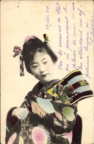 Ansichtskarte / Postkarte Japan, Frau in japanischer Tracht, Portrait