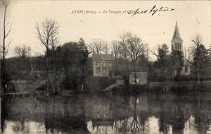 Ansichtskarte / Postkarte Athis de l'Orne, Schule, Kirche