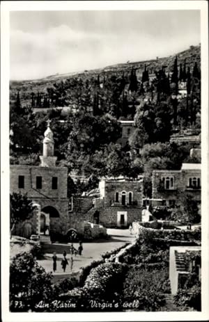 Bild des Verkufers fr Ansichtskarte / Postkarte Ain Karim En Kerem Jerusalem Israel, Teilansicht zum Verkauf von akpool GmbH