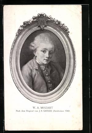 Ansichtskarte Komponist W. A. Mozart im Kindesalter