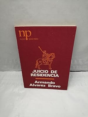 Image du vendeur pour Juicio de Residencia (Dedicatoria y firma autgrafa de autor) Primera edicin mis en vente par Libros Angulo