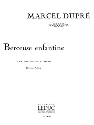 Bild des Verkufers fr Berceuse enfantine pour violoncelleet piano (premiere position) zum Verkauf von AHA-BUCH GmbH