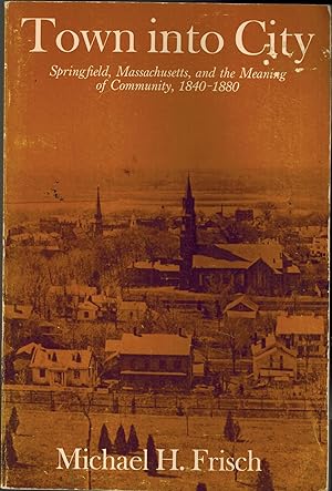 Immagine del venditore per Town Into City - Springfield Massachusetts and the Meaning of Community 1840-1880 venduto da UHR Books