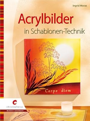 Acrylbilder in Schablonen-Technik