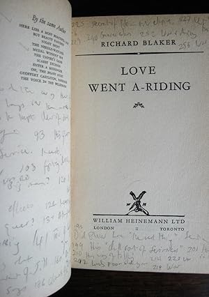 Love Went a-Riding: [a novel]