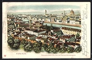 Cartolina Firenze, Panorama della Città visto dal Piazzale Michelangelo