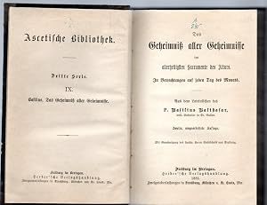 Seller image for Das Geheimni� aller Geheimnisse im allerheiligsten Sacramente des Altars. In Betrachtungen auf jeden Tag des Monats. for sale by Antiquariat J�terbook, Inh. H. Schulze