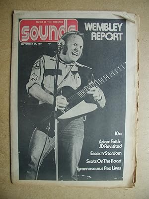Bild des Verkufers fr Sounds. September 21, 1974. zum Verkauf von N. G. Lawrie Books