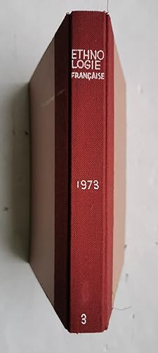 ETHNOLOGIE FRANÇAISE - revue trimestrielle de la Société d'Ethnologie Française - année complète ...