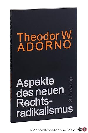 Bild des Verkufers fr Aspekte des neuen Rechtsradikalismus. 6. Auflage. zum Verkauf von Emile Kerssemakers ILAB