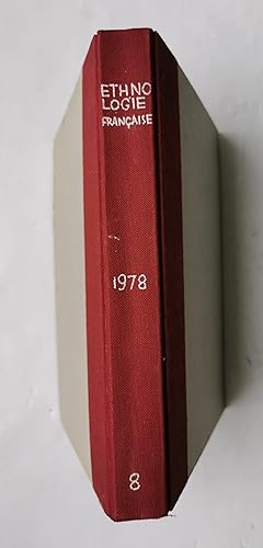 ETHNOLOGIE FRANÇAISE - revue trimestrielle de la Société d'Ethnologie Française - année complète ...