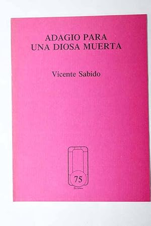 Seller image for Adagio para una diosa muerta for sale by Alcan Libros