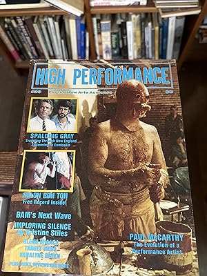 Imagen del vendedor de HIGH PERFORMANCE: The Performance Art Quarterly. Issue #29. Volume 8, Number 1. 1985 a la venta por Erik Hanson Books and Ephemera