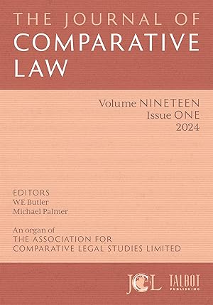 Imagen del vendedor de The Journal of Comparative Law. Volume 19, No. 1. March 2024 a la venta por The Lawbook Exchange, Ltd., ABAA  ILAB