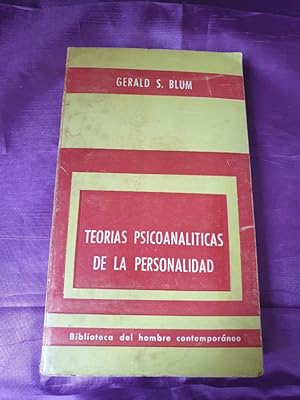 Image du vendeur pour TEORAS PSICOANALTICAS DE LA PERSONALIDAD mis en vente par Libreria Anticuaria Camino de Santiago