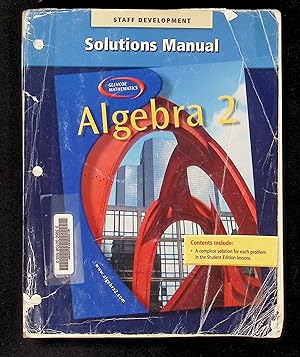 Seller image for Algebra 2 Solutions Manual for sale by Shopbookaholic Inc
