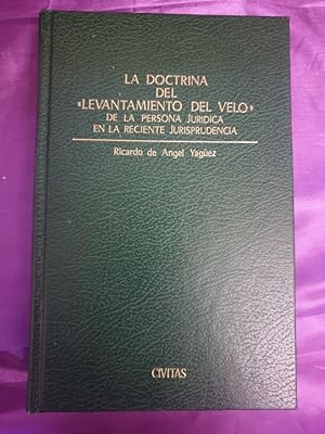 Image du vendeur pour LA DOCTRINA DEL LEVANTAMIENTO DEL VELO" DE LA PERSONA JURDICA EN LA RECIENTE JURISPRUDENCIA" mis en vente par Libreria Anticuaria Camino de Santiago