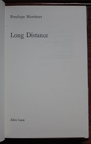 Seller image for Long Distance for sale by C L Hawley (PBFA)