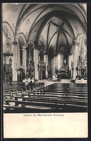Ansichtskarte Dussnang, Innenansicht der Marienkirche