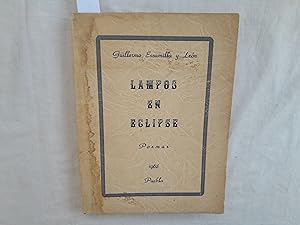 Image du vendeur pour Lampos en Eclipse. Poemas. mis en vente par Librera "Franz Kafka" Mxico.