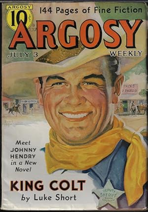 Imagen del vendedor de ARGOSY Weekly: July 3, 1937 ("King Colt"; "The Smoking Land") a la venta por Books from the Crypt
