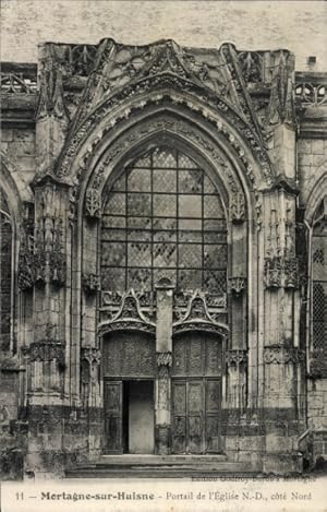 Ansichtskarte / Postkarte Mortagne sur Huisne Mortagne au Perche Orne, Kirche Notre Dame, Portal